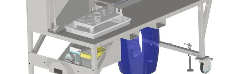 BEISPIELPROJEKT SONDERKONSTRUKTION: DEKANTER-GESTELL