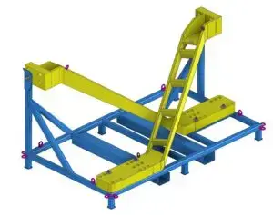 CAD-Modell Transport Abstützung