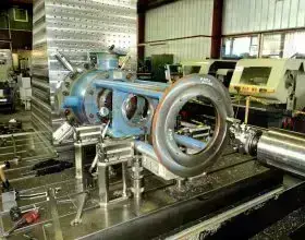 CNC-boring of agitator