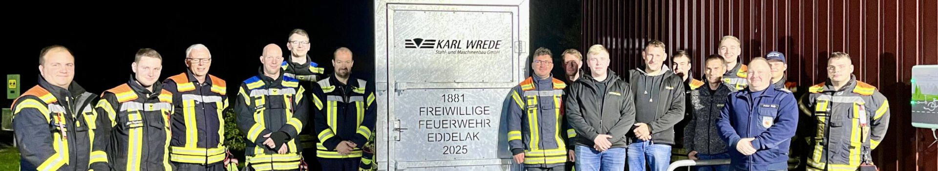 REGIONALES ENGAGEMENT: ÜBUNGSTÜR FÜR DIE FREIWILLIGE FEUERWEHR EDDELAK