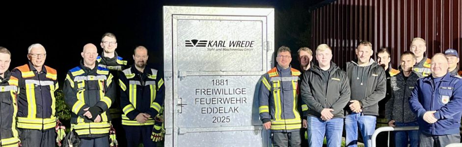 REGIONALES ENGAGEMENT: ÜBUNGSTÜR FÜR DIE FREIWILLIGE FEUERWEHR EDDELAK