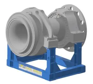 CAD-Modell Transportrahmen mit Rotorwellen-Baugruppe