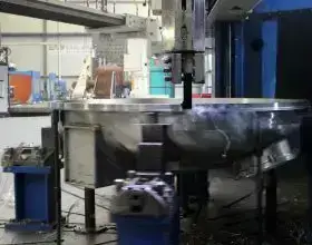 carousel turning of heat exchanger cover