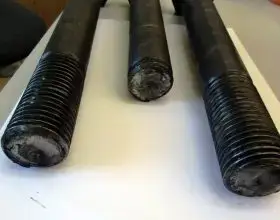 damage - demolished hexagon bolts