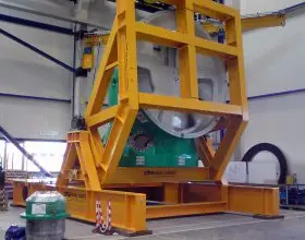 turning frame machine housing